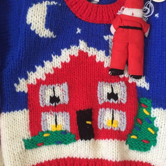 Vintage Knit Kids 2T Long Sleeve Christmas Sweater - Picture 2 of 8